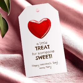 Etiqueta Para Presente Doce presente coração de São Valentim