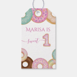 Etiqueta Para Presente Doce Rosquinha Aniversário | Festa Colorida de Cri