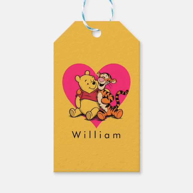 Etiqueta Para Presente Doce Winnie the Pooh & Tigger (Frente)