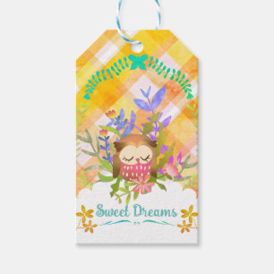 Etiqueta Para Presente Doces Sonhos Owl Baby