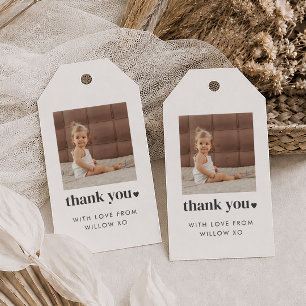 Etiqueta Para Presente Dois Favoritos de segundo aniversário de Foto em Q