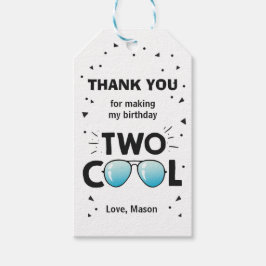 Etiqueta Para Presente Dois Legal Óculos De Sol Aniversário Obrigado.