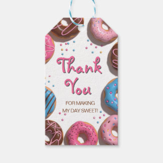 Etiqueta Para Presente donuts fofos 1º aniversário