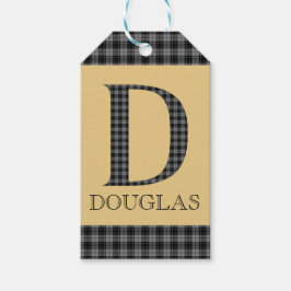 Etiqueta Para Presente Douglas Tartan Monograma D