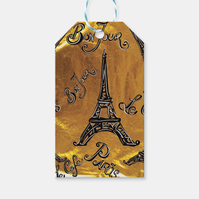 Etiqueta Para Presente Dourado (Frente)