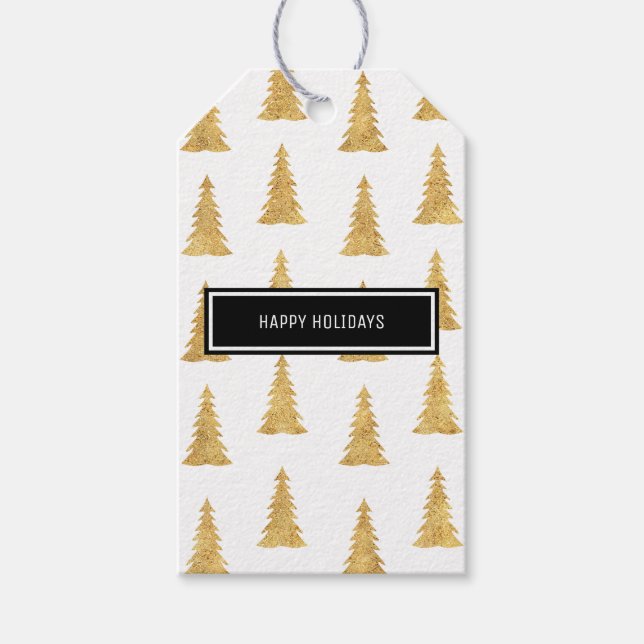 Etiqueta Para Presente Dourado Natal (Frente)