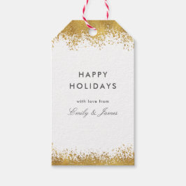 Etiqueta Para Presente Dourados Splatters