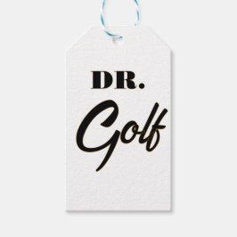 Etiqueta Para Presente Dr. Golf Design Divertido para Amantes de Golfe