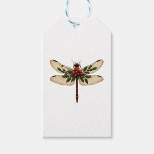 Etiqueta Para Presente Dragonfly Holly Winged