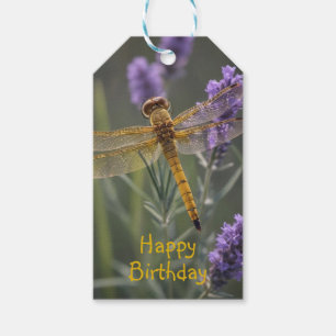 Etiqueta Para Presente Dragonfly ouro