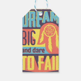 Etiqueta Para Presente Dream Big