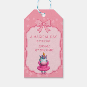 Etiqueta Para Presente Dreamy Unicorn Ballerina Convite