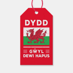 Etiqueta Para Presente Dydd Gil Dewi Hapus Feliz Rua Dia 3