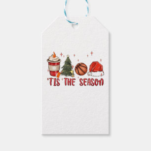Etiqueta Para Presente É a Temporada Basquete de Natal