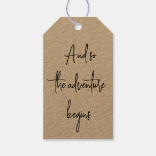 Etiqueta Para Presente E assim a Aventura Começa a Graduação