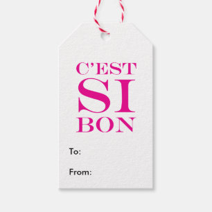 Etiqueta Para Presente É tão bom - francês do Bon de C'est Si