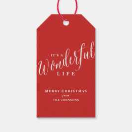 Etiqueta Para Presente É um costume de vida maravilhoso