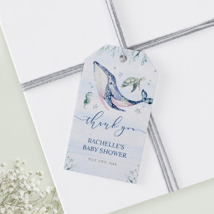 Etiqueta Para Presente É um garoto sob o Chá de fraldas do mar Obrigado