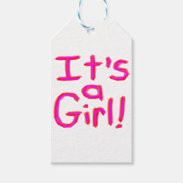 Etiqueta Para Presente É uma garota!