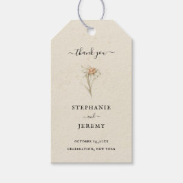 Etiqueta Para Presente Edelweiss Vintage Floral Wedding Tag Tag