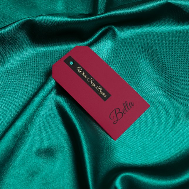 Etiqueta Para Presente Editable Elegant Lingerie Branding Design  (Criador carregado)