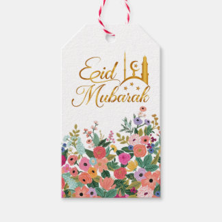 Etiqueta Para Presente Eid mubarak floral