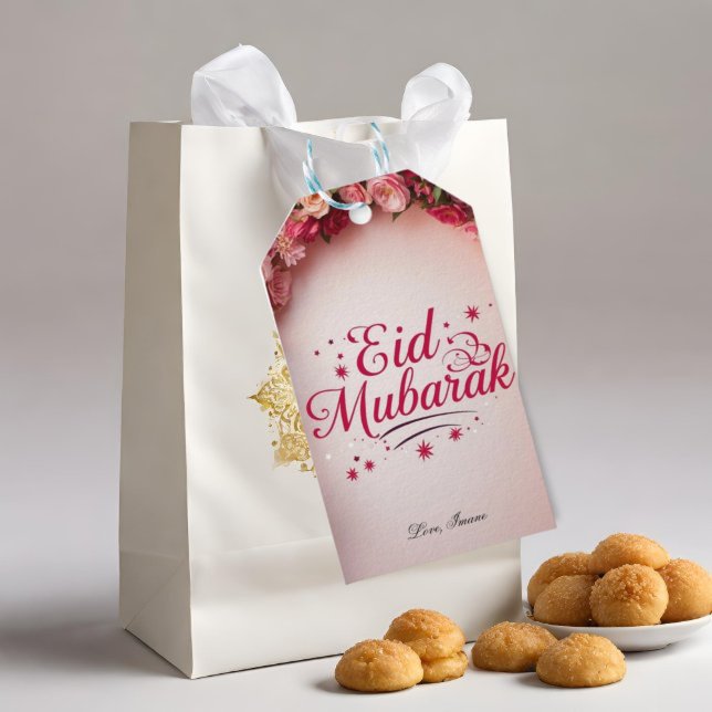 Etiqueta Para Presente Eid Mubarak Personalizado (Criador carregado)