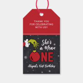 Etiqueta Para Presente Ela é Má | Favor de Aniversário do Grinch
