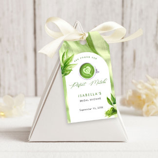 Etiqueta Para Presente Ela Encontrou Seu Matcha Perfeito Chá de Noiva Ele