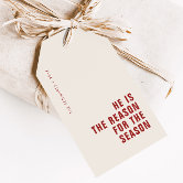 Etiqueta Para Presente O Tag cristão Jesus do presente do Natal é a razão