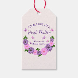 Etiqueta Para Presente Ele Faz Seu Coração Flutuar Chá de panela De Borbo