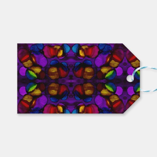 Etiqueta Para Presente Electric Bloom (Frente (horizontal))