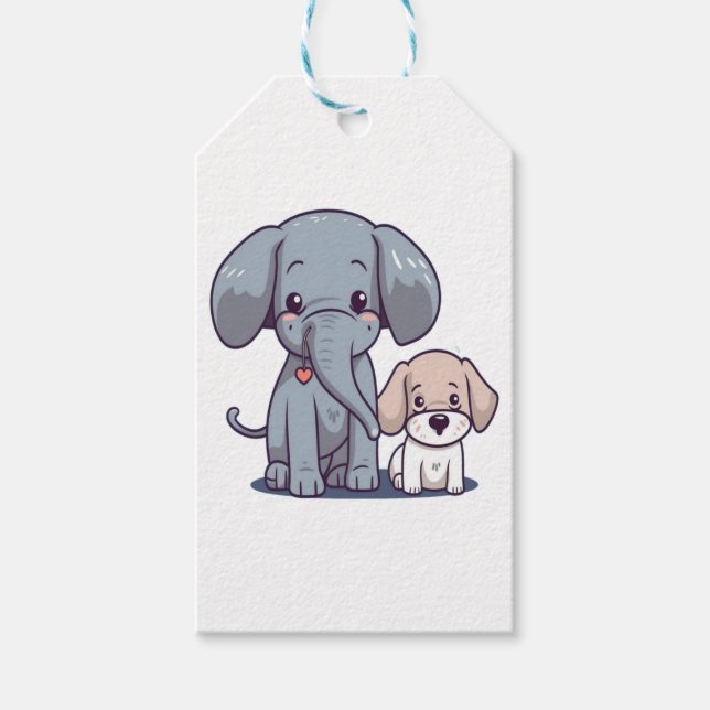 Etiqueta Para Presente Elefante-Cinto (Frente)