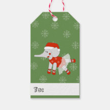 Elefante Dançante de Natal Flocos de Neve illusima