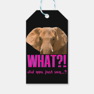 Etiqueta Para Presente Elefante O Que Você Acaba de Dizer?