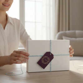 Etiqueta Para Presente Elegant Botanical 60th Birthday Gift Tags