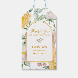 Etiqueta Para Presente Elegant Floral Arch Bridal Shower Thank You Favor