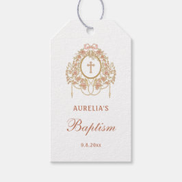 Etiqueta Para Presente Elegant Frame Holy Cross Baptism