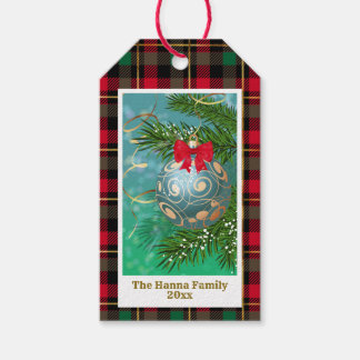 Etiqueta Para Presente Elegant Gold Christmas Ornament Holiday Season