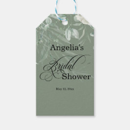 Etiqueta Para Presente Elegant Sage Green Bridal Shower