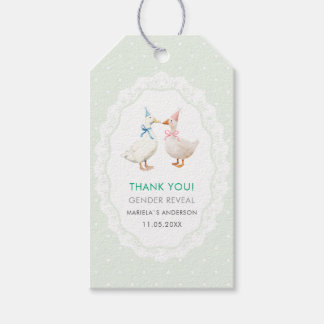 Etiqueta Para Presente Elegant Watercolor Silly goose gender reveal  Baby