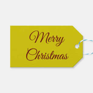 Etiqueta Para Presente Elegante Dourado e Maroon