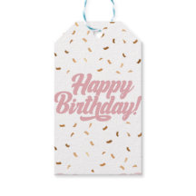 🎁✨Elegante Etiqueta de Presente de Aniversário Fe