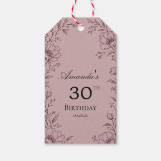Etiqueta Para Presente Elegante Etiqueta de Presente de Aniversário Surpr