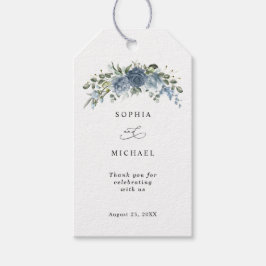 Etiqueta Para Presente Elegante Etiqueta de Presente de Casamento Floral 
