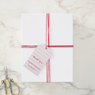 Etiqueta Para Presente Elegante Favor de Obrigado por Casamento com Listr