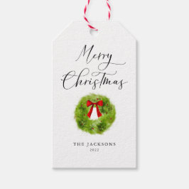 Etiqueta Para Presente Elegante Feliz Festa de Natal