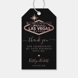 Etiqueta Para Presente Elegante Festa de aniversário Las Vegas Obrigado
