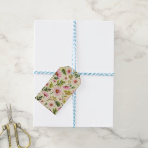 Etiqueta Para Presente Elegante Floral