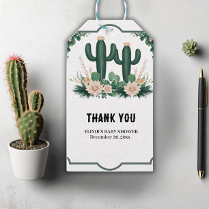 Etiqueta Para Presente Elegante Floral Boho Moderno Chá de fraldas de Cac